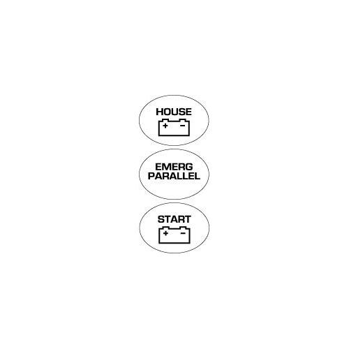 Bep Set-715, Emergency Parallel Battery Switch Label Set