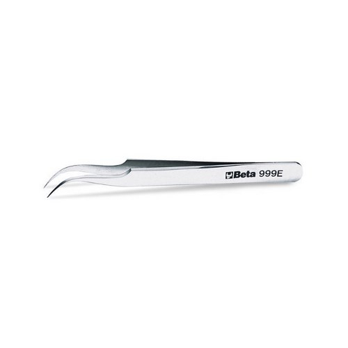 Beta Tools 009990023, 999e Resistant Slim Curved End Spring Tweezers