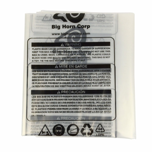 Big Horn 11785, 16.5" Dia. Clear Plastic Dust Collection Bag
