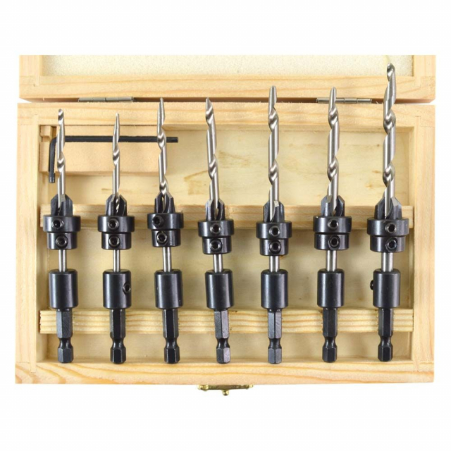 Buy Big Horn 13203, Countersink Drill Bit Set with QuickChange Hex