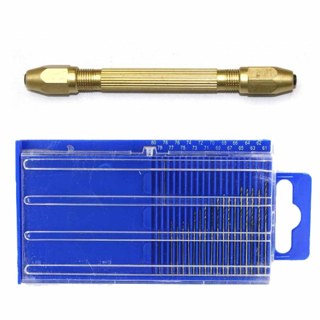 Big Horn 19226, Mini Micro Drill Bit Set And Pin Vise Combo