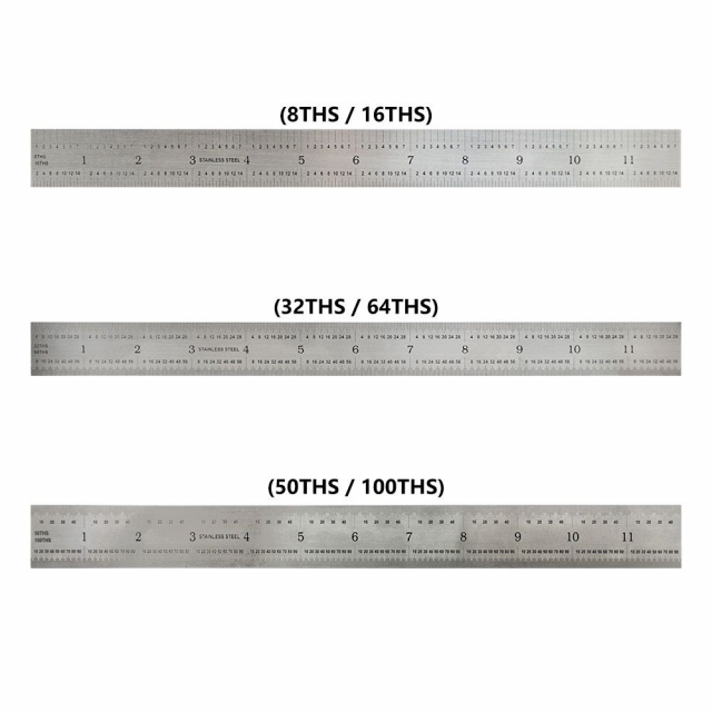 CG-1980-R - RULERS, 12 INCHES LONG, STAINLESS STEEL, FLEXIBLE