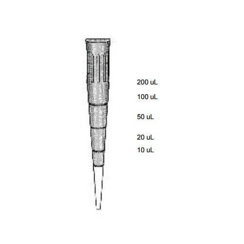 Bio Plas 0001rn, Reference Pipet Tip 1-250 Microliters - Racked