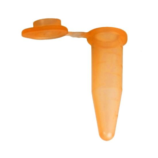 Bio Plas 4321, 0.5ml Flat Top Microcentrifuge Tube, Orange