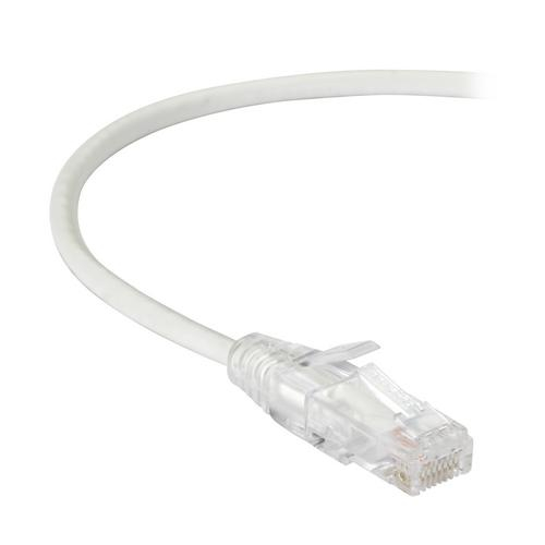 Blackbox C6apc28-wh-20, Slim-net Cat6a Patch Cable, White, 20