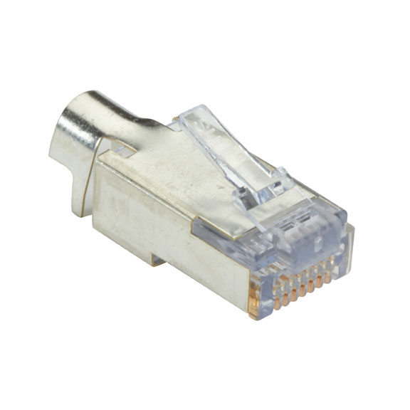 Blackbox C6ezsp-100pak, Shielded Cat6 Ez-rj45 Modular Plugs