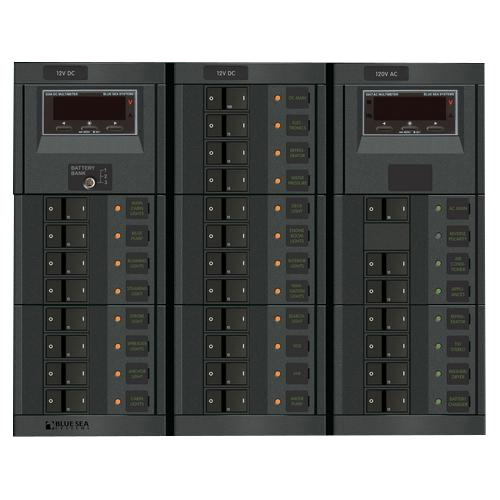 Blue Sea Systems 1218-bss, Ac/dc Combination Circuit Breaker Panel