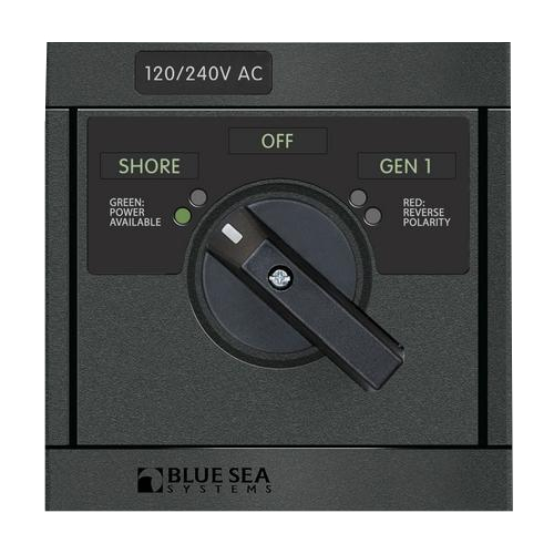 Blue Sea Systems 1487-bss, 120/ 240v Ac Rotary 65a Off With 2 Sources