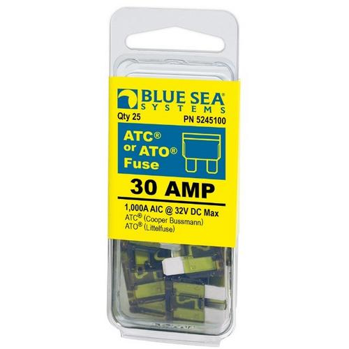 Blue Sea Systems 5245100-bss, Ato / Atc Fuse, 30 Amp