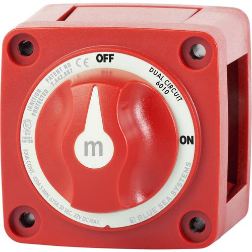 Blue Sea Systems 6010-bss, M-series Mini Dual Circuit Battery Switch