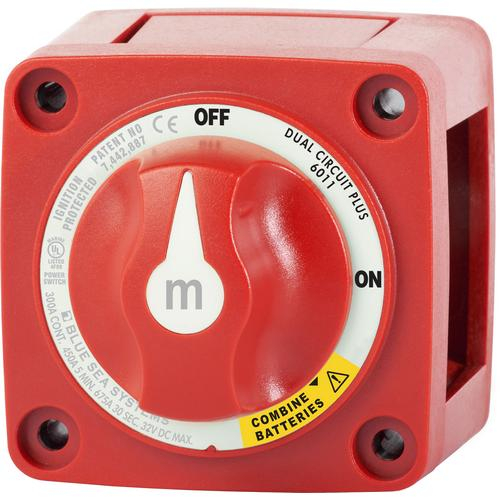 Blue Sea Systems 6011-bss, M-series Mini Dual Circuit Battery Switch