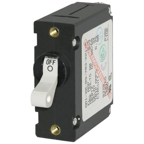 Blue Sea Systems 7197-bss, A-series White Toggle Circuit Breaker 2.5a