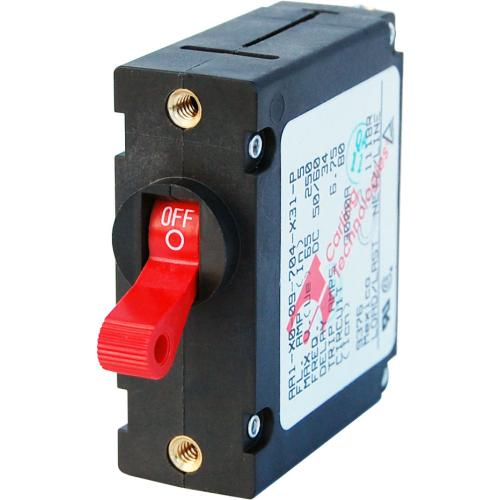 Blue Sea Systems 7217-bss, A-series Red Toggle Circuit Breaker 25a