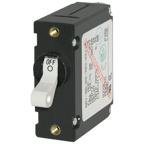 Blue Sea Systems 7214-bss, A-series White Toggle Circuit Breaker 20a