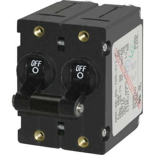 Blue Sea Systems 7241-bss, A-series Black Toggle Circuit Breaker 50a