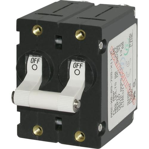 Blue Sea Systems 7242-bss, A-series White Toggle Circuit Breaker 50a