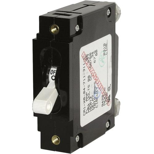 Blue Sea Systems 7250-bss, C-series White Toggle Circuit Breaker 100a