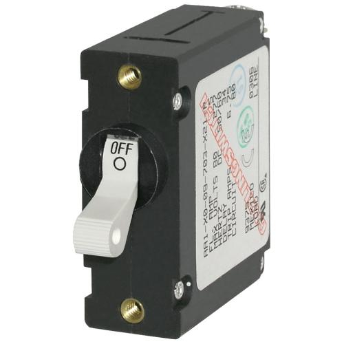 Blue Sea Systems 7299-bss, A-series White Toggle Circuit Breaker 8a