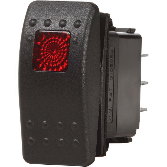 Blue Sea Systems 7934-bss, Contura Ii Switch Dpst, Black, Off - On