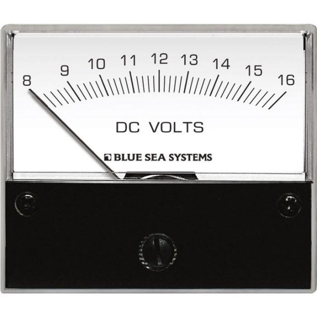 Blue Sea Systems 8003-bss, Dc Analog Voltmeter, 8 To 16v Dc