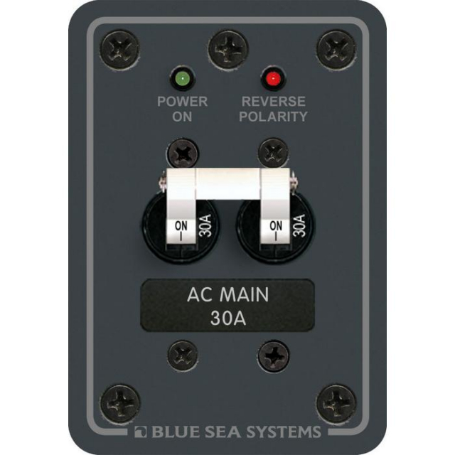 Blue Sea Systems 8077-bss, Panel, Ac Main, 30a, 120vac