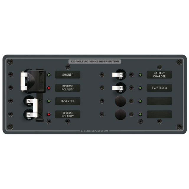 Blue Sea Systems 8499-bss, Panel Ac 2 Sources And 4 Positions, 120v