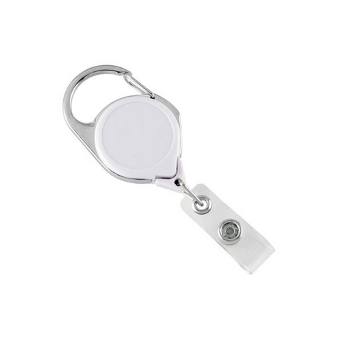 Buy Brady People Id 704-CLP-WHT, White Carabiner Badge Reel with