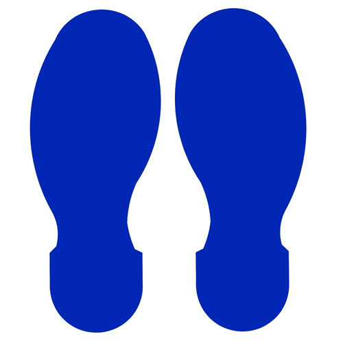 Brady 104408, Toughstripe 3.5" X 10" Marking Footprint, Blue