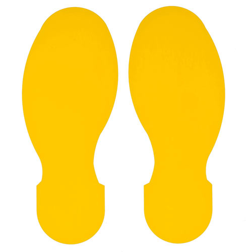 Brady 104409, Toughstripe 3.5" X 10" Marking Footprint, Yellow