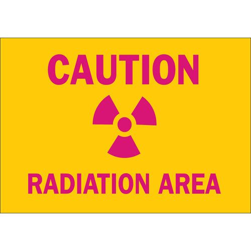 Buy Brady 74837, Radiation Area Sign, Magenta on Yellow - Mega Depot