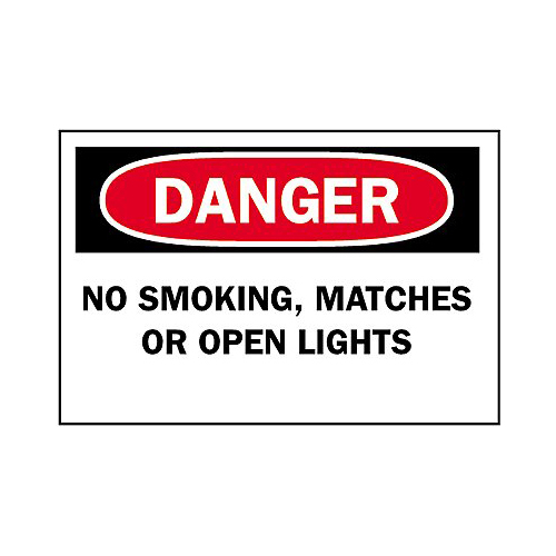 Brady 88377, Danger No Smoking, Matches Or Open... Sign