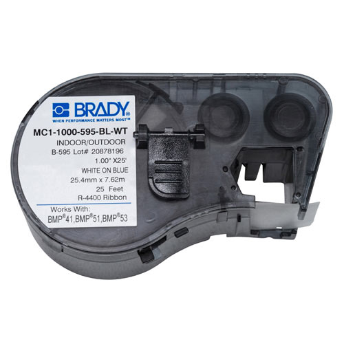 Brady MC1-1000-595-BL-WT