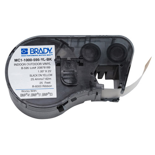 Brady MC1-1000-595-YL-BK