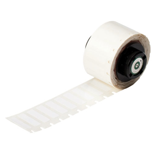 Brady M71-6-423 BradyBondz 0.5 Width x 0.275 Height White Color B-423 Permanent Polyester Labels With Gloss Finish For BMP71 Thermal Transfer Portable Printer 750 Per Roll