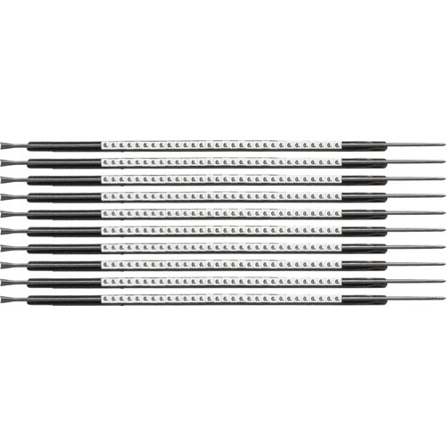 Brady Scn05-6, Clipsleeve 6 Wire Marker, Black On White