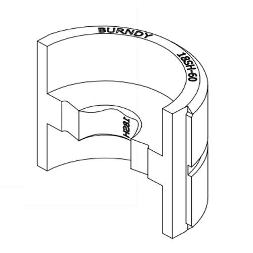 Burndy 18sh60, Stainless Steel Twin L Die, 1.56" X 3.17" X 2.50"