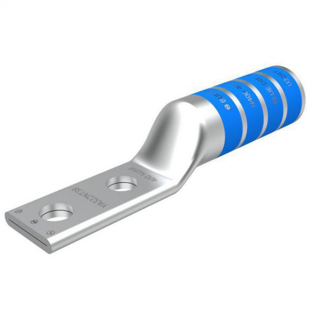 Buy Burndy YA322NT38, 3/8" Compression Terminal, Long Barrel, Blue, (Pack of 10 pcs) Mega Depot