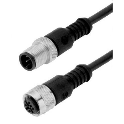 Canfield Connector Rca-12sm00-12sf00-41, 12mm Male X 12mm Female Cable