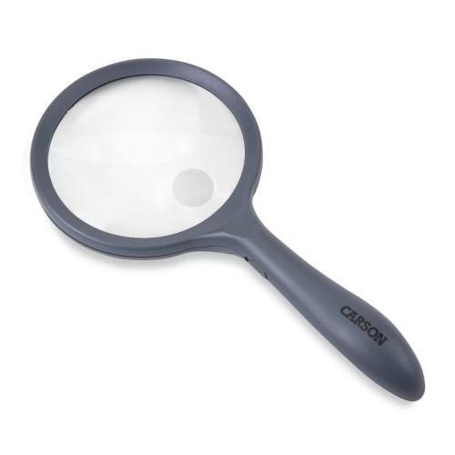 Carson Optical Hm-44, Led Lighted Handheld Magnifier With 4x Spot Lens