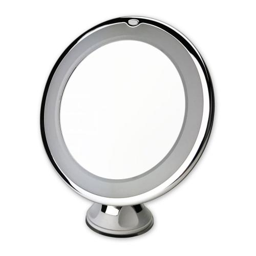 Carson Optical Mi-20, 2x Round Lighted Mirror With Suction Cup Base