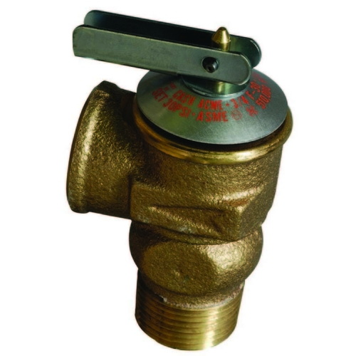 Cash Acme 20166-0030 Pressure Only Safety Relief Brass Valve 