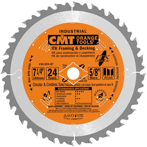Buy CMT 250.024.07, 250-024-Series ITK Circular Saw Blade - Mega Depot