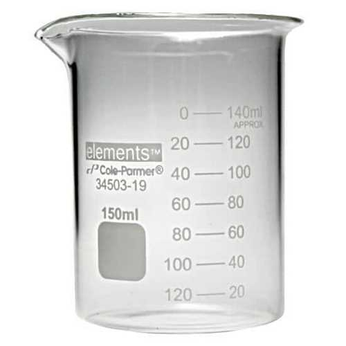 Buy ColeParmer 3450319, Griffin LowForm Beaker, Glass, 150 ml Mega