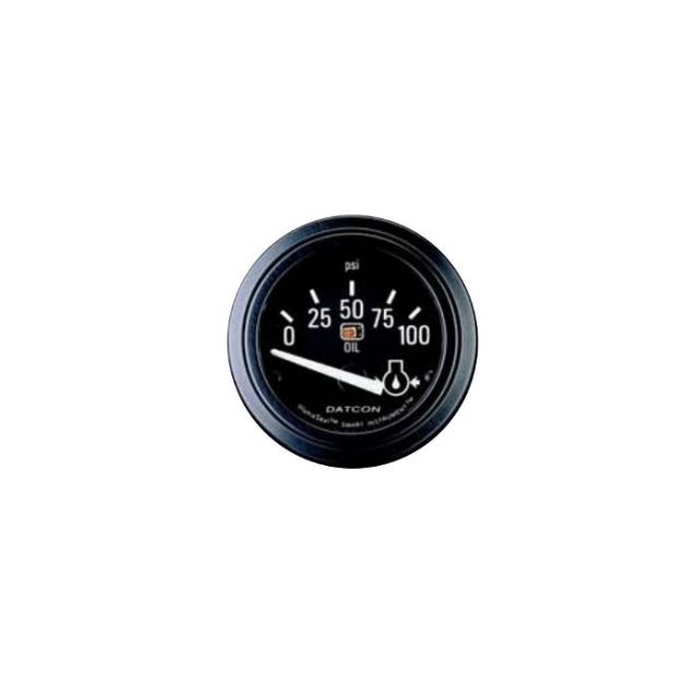 Datcon 102751, Smart 2000 Oil Pressure Gauge, 0-100 Psi, Black
