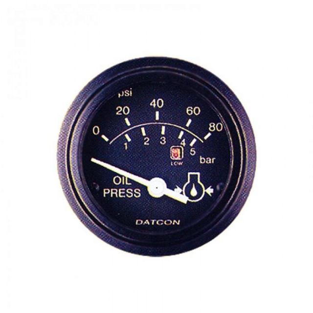 Datcon 103111, Smart 2000 Oil Pressure Gauge, 0-80 Psi, Black