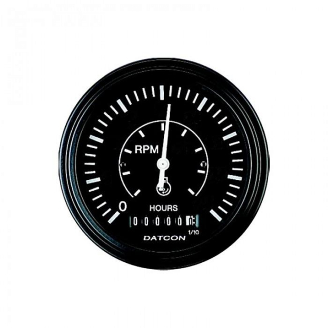 Datcon 103692, 24m60 Heavy Duty Automotive Tachometer With Hourmeter