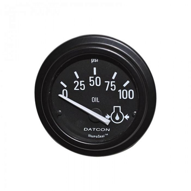 Datcon 104237, 882 Illumaseal Oil Pressure Gauge, 0-100 Psi, Black