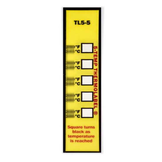 Deltatrak 50506, 5 Level High Temperature Thermal Label