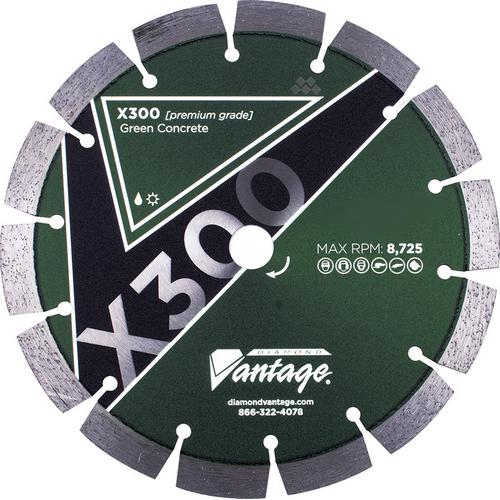 Diamond Vantage 0609adgx3-2, X300 6" X 0.095" X 5/8" Blade