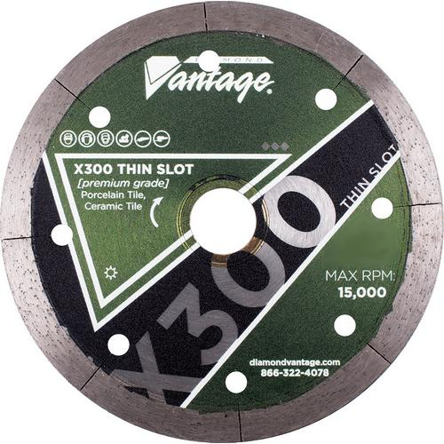 Diamond Vantage 0606apdx3, X300 Tile Blade, Thin T-slot Porcelain